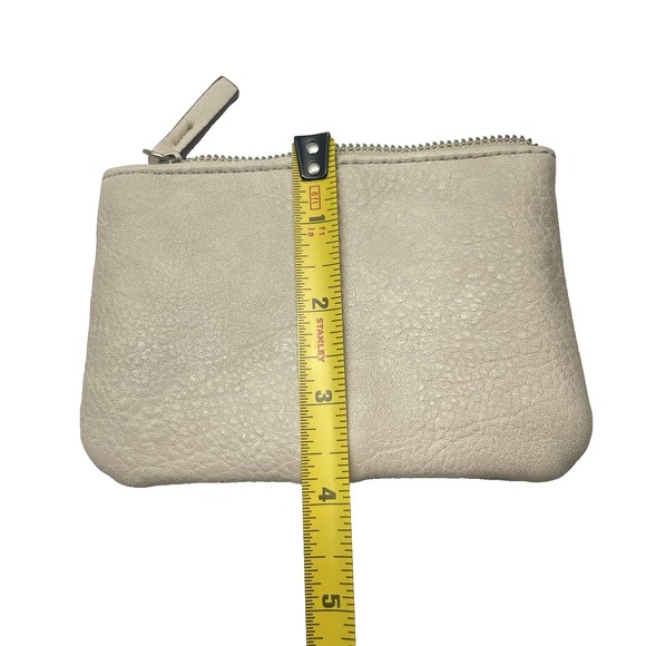 Faux‎ Leather Chic Beige Wristlet Coin Bag Wallet - Picture 6 of 6